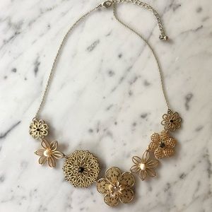 Gold Floral Necklace